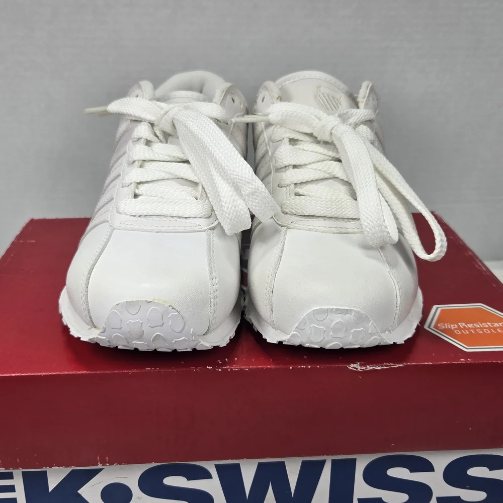 K-Swiss Botwin All-White Classic Sneakers Women's Size 6 1/2 6.5 - Picture 5 of 15